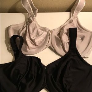 Set of Two Wacoal Body Suede Bras 36DD